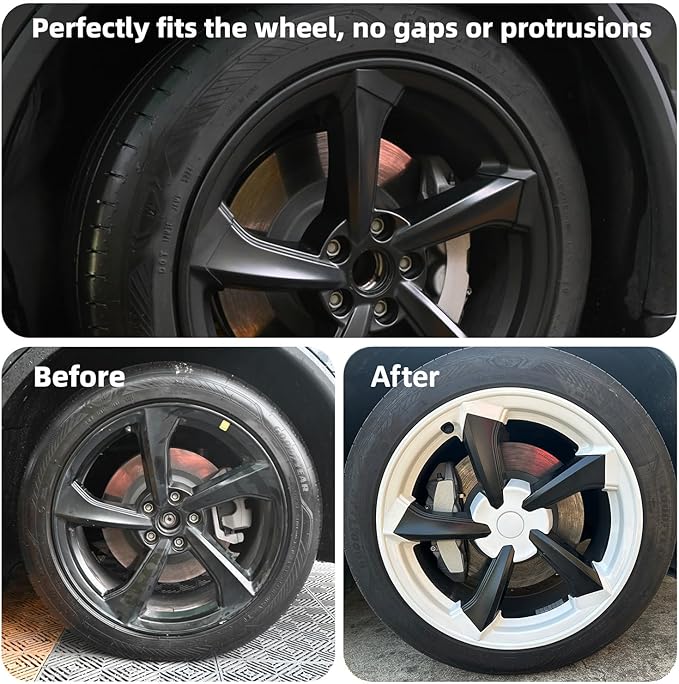 19 in Rim Protector for Model Y Juniper 19" Crossflow Wheel Cover All-in-one Car Tire Trim Ring Rim Case Hubcap for Tesla ModelY 2025 2026 Juniper Accessories