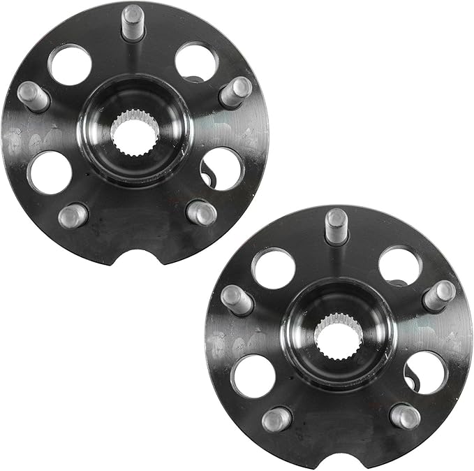 TRQ Rear Left and Right Wheel Bearing and Hub Assembly Set 2 Piece Compatible with 2004-2010 Toyota Sienna All Wheel Drive