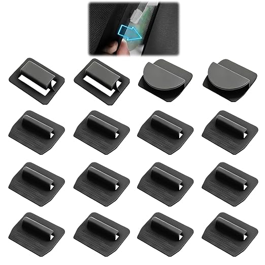 16 Pcs Roof Sunshade Clips, Replacement Sun Shade Roof Clips Compatible with Model Y/3/S/X, Car Interior Sunroof Shade Holder Fastener Clips for Installation and Stability Glass Roof Sunshade