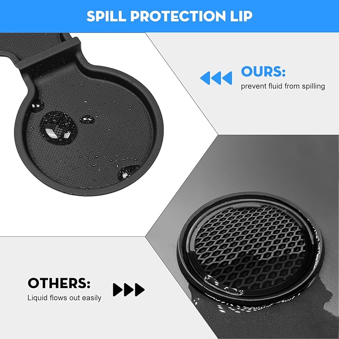 for Tesla Model Y 2026 Juniper Cup Holder Inserts Center Console Liner Coasters Mat Pad Compatible with 2017-2026 Model 3 & 2020-2026 Model Y Accessories
