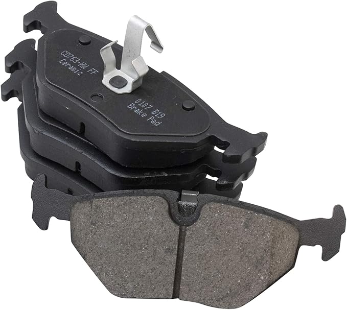 TRQ Rear Brake Pads Ceramic Compatible with 92-98 BMW 318i 97 318is 95-99 318ti 00 323Ci 98-00 323i 98-99 323is 01-06 325Ci 01-05 325i 325xi 328Ci 328i 96-99 328is 03-08 Z4 03 Saab 9-3 99-09 9-5