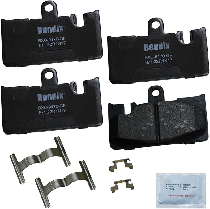 Bendix Priority1 CFC871 Ceramic Rear Brake Pads for Lexus LS430 2006-2001