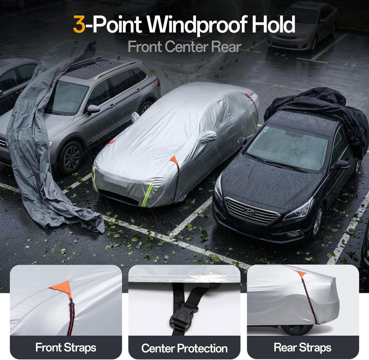Tesla Model Y Car Cover 2020–2026, 100% Waterproof All-Weather