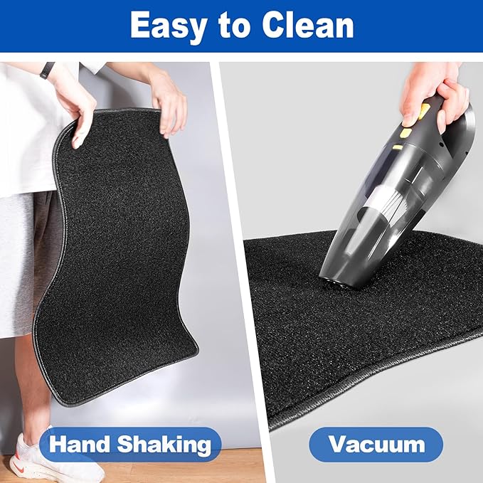 Spurtar for Tesla Model 3 Floor Mats Carpet 2025-2017, Cut Pile Car Floor Mats, Anti-Slip for Model 3, All Weather Protector Automotive, Front & Rear Seat Car Rug 3PCS