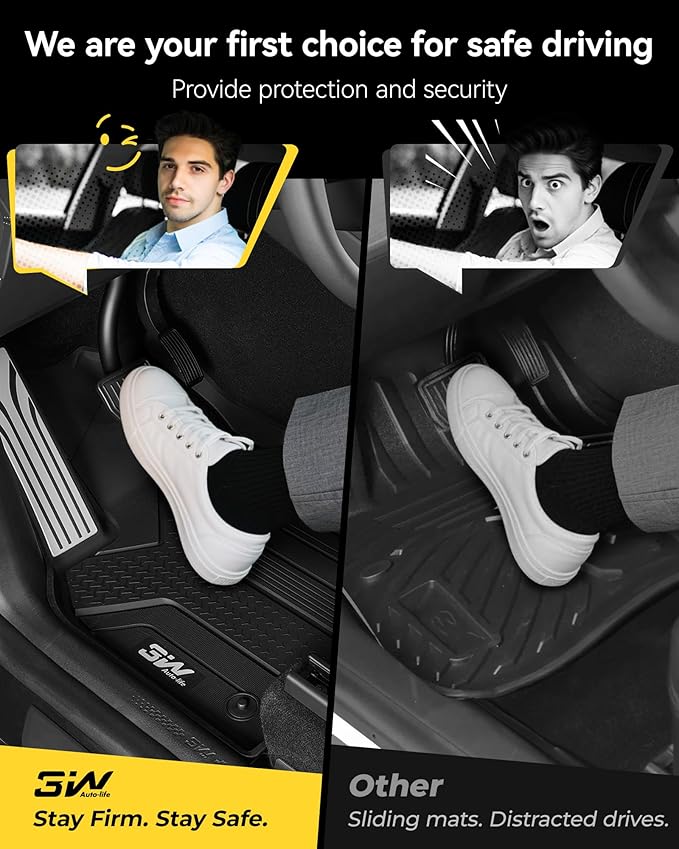 3W Tesla New Model Y Juniper Floor Mats and Cargo Liners, TPE Floor Liner for 2025 2026 Model Y, Trunk Mats & Seat Back Cover Protector, Tesla Model Y Juniper Accseeories(Not For Standard), Vigormold™