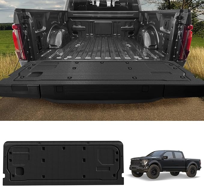 LASFIT Tailgate Mat for Ford F-150 (for Tailgate Work Surface Only) 2021-2026 Truck Tailgate Cover All Weather Protector Durable TPE Tailgate Liner -Easy to Clean