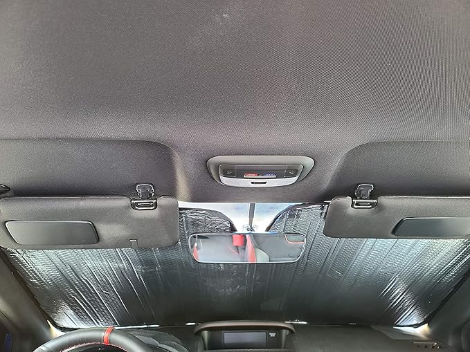 AutoTech Zone Sunshade for 2018-2025 Tesla Model 3, Custom-fit Windshield Sun Shade