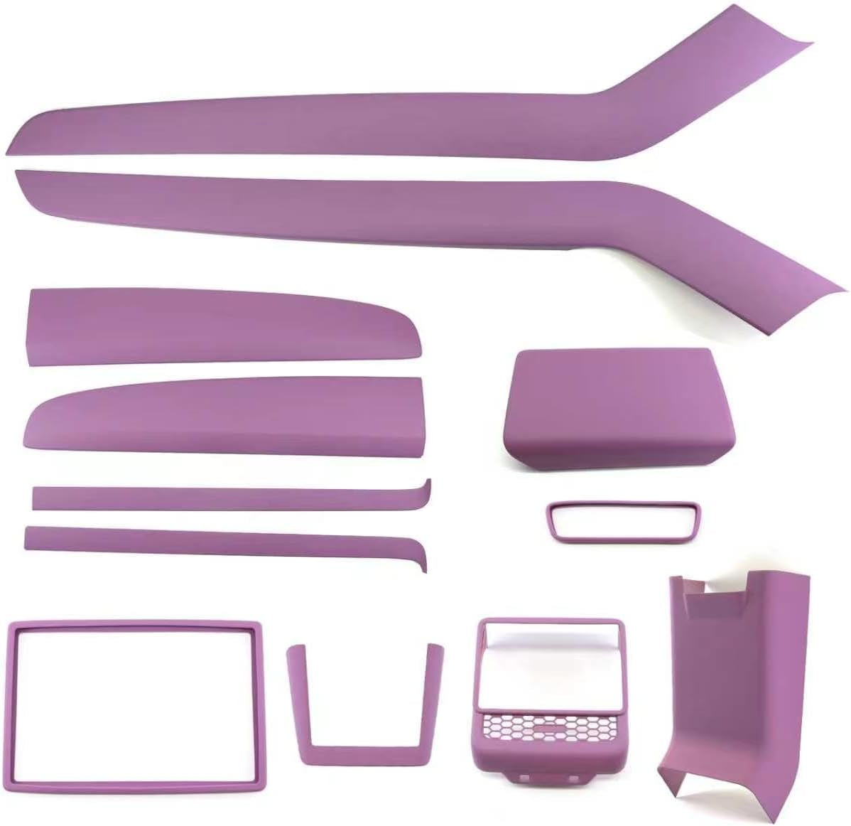 Purple Interior Covers Trims Kit for Tesla Model Y/3 Accessories 2024-2026