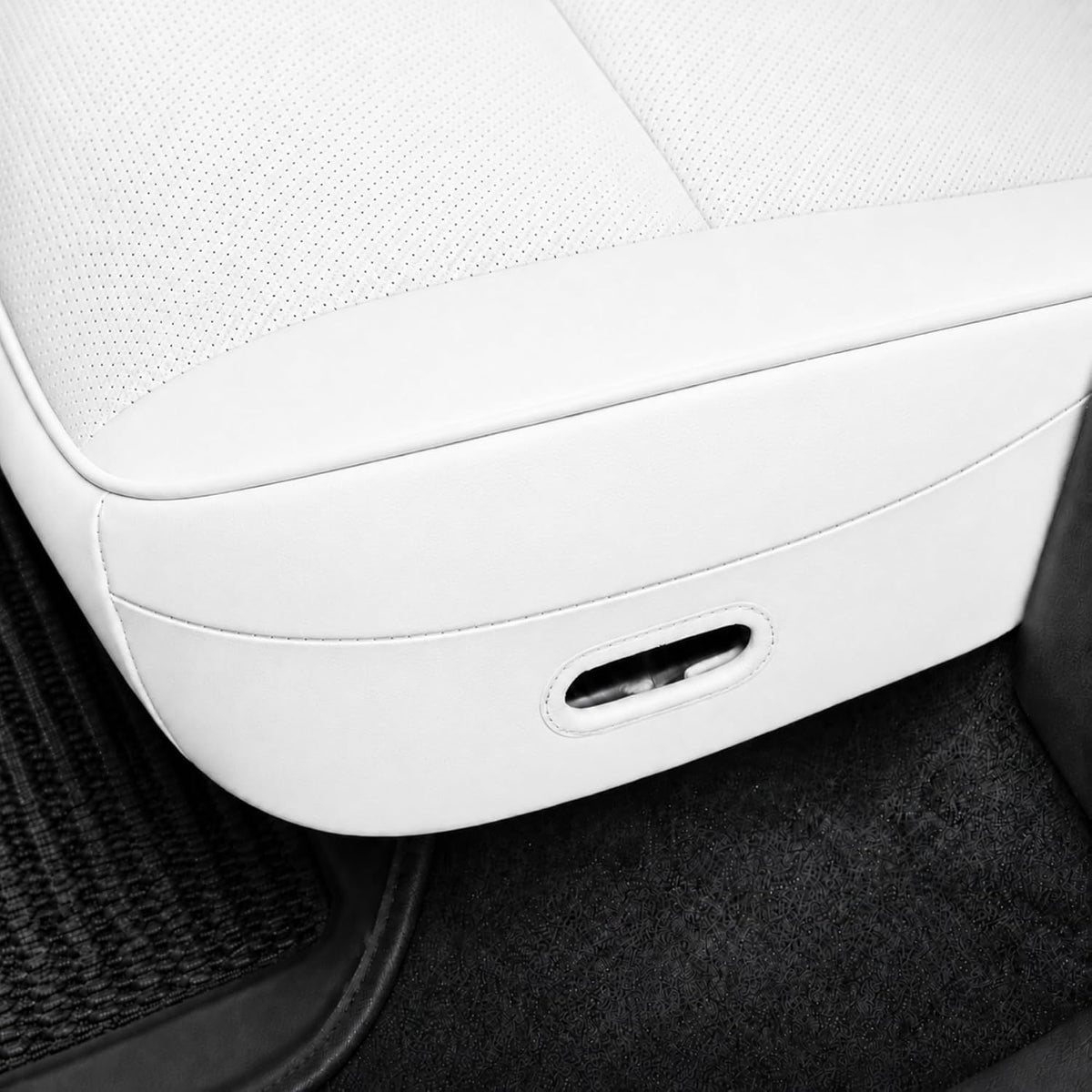 Tesla Model Y Seat Cover 2025 2026 Full Set (Half‑Pack White)