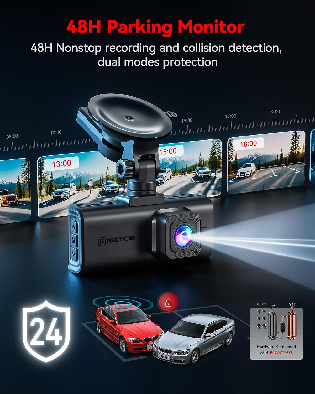 4K STARVIS 2 Dashcam Front Rear, 5Ghz Wifi 20Mb/S, Voice Control