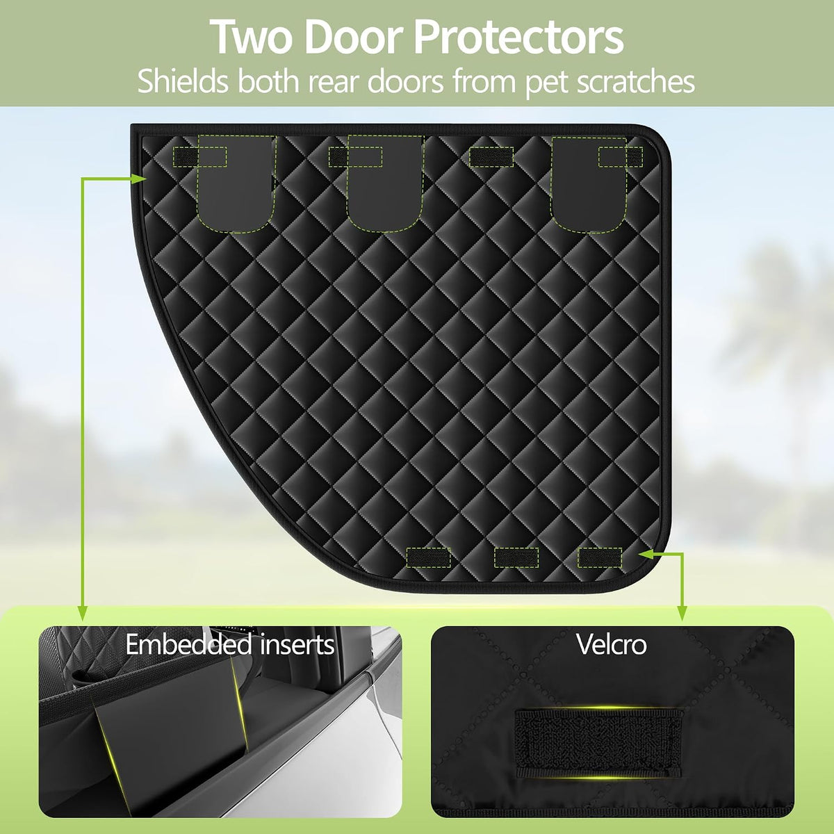 Dog Car Seat Cover for Tesla Model Y, Hard Bottom Back Seat Extender