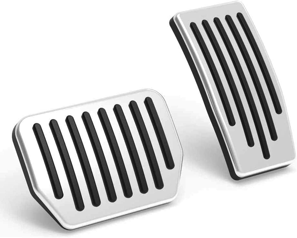 for Tesla Performance Pedal Pads Cover Foot Aluminum Non-Slip Pedals for Model Y(Juniper) Model 3(Highland) and Tesla Model 3/Y 2017-2026