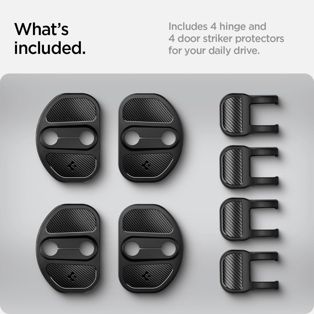 Door Striker and Hinge Door Cover for All Tesla Model Y and 3