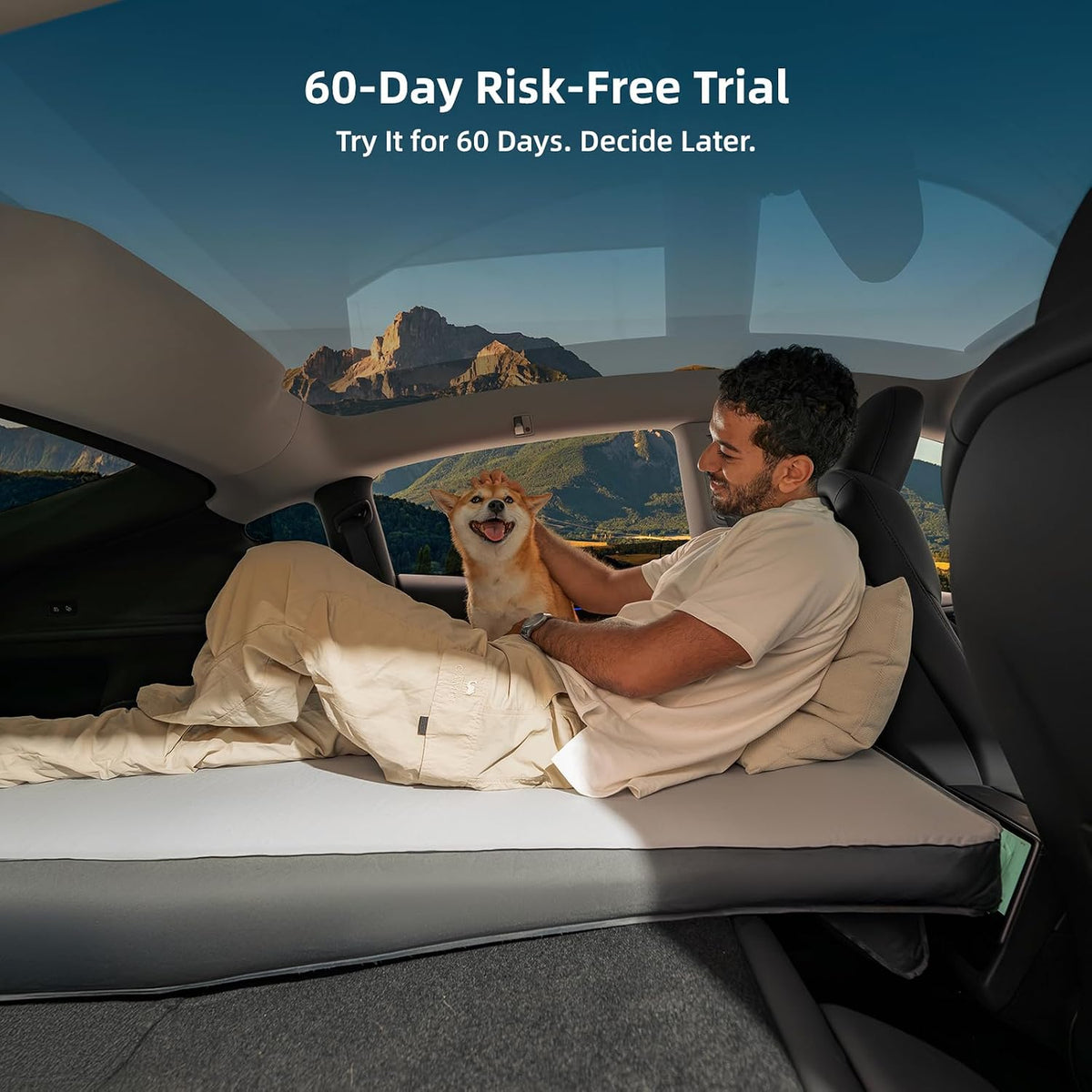 Flatcore 6.7-Inch Solo Backseat Foam Mattress for Tesla Model Y