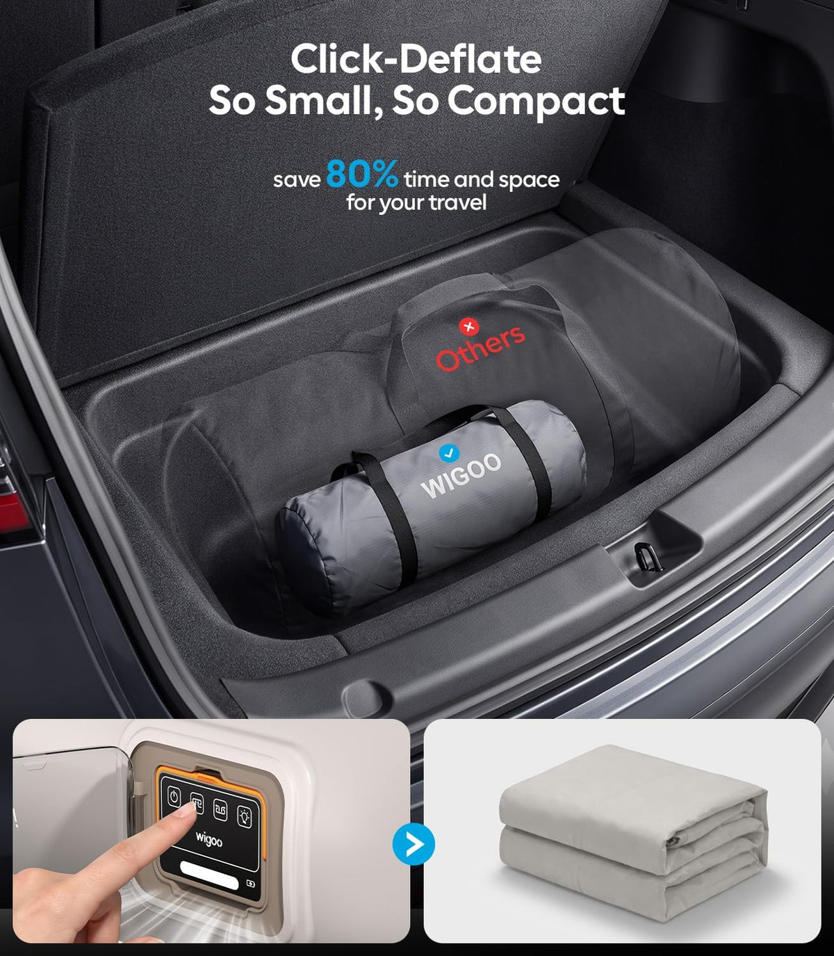 2026 Flatfit Air Mattress for Tesla Model Y 2020-2026, NOT for YL