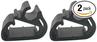 (2-Pack) Windshield Wiper Washer Hose Retention Clips, Compatible with Tesla Model 3 (2017-2025) / Model Y (2020-2025) Windshield Wiper Arm Spray Hose Tube Retainer Clips