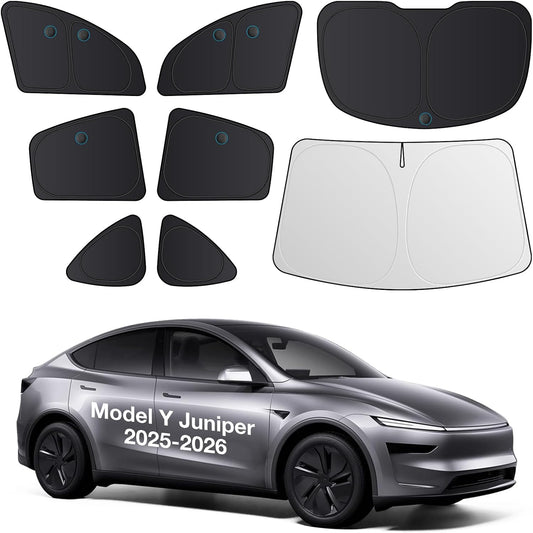 2026 8PC Full Set Window Sunshade for Tesla Model Y Juniper 2025-2026