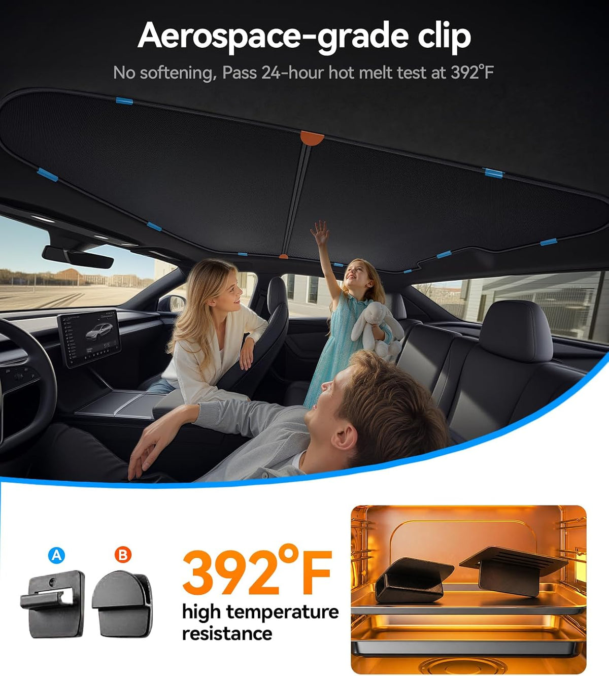 Double-Layer Sunshade Roof for Tesla Model Y Juniper (2026-2025)