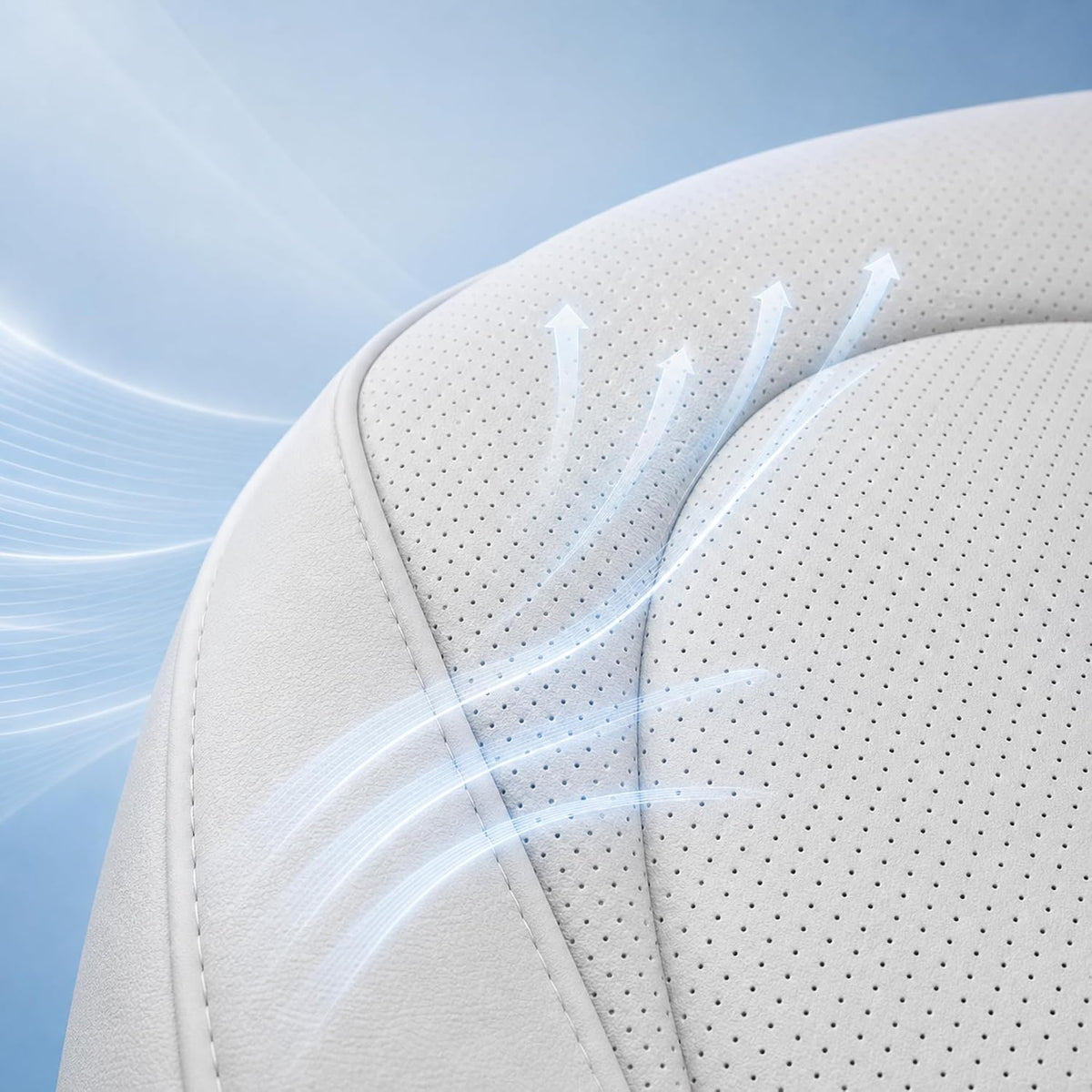 Tesla Model Y Seat Cover 2025 2026 Full Set (Half‑Pack White)