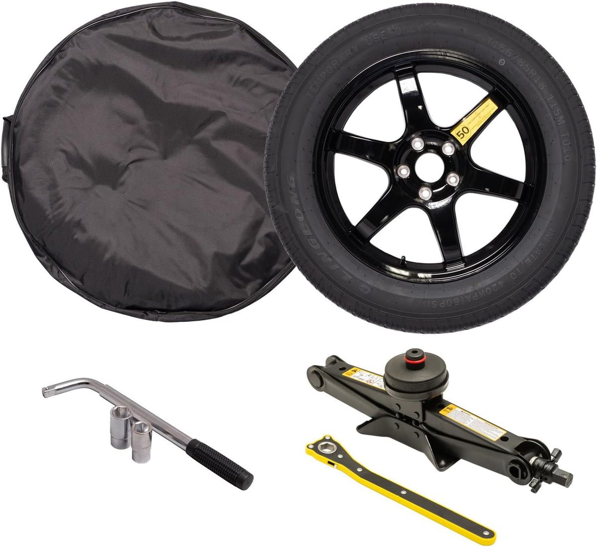 Spare Wheel Tire Kit Fits Tesla Model Y (2020-2026) + Juniper