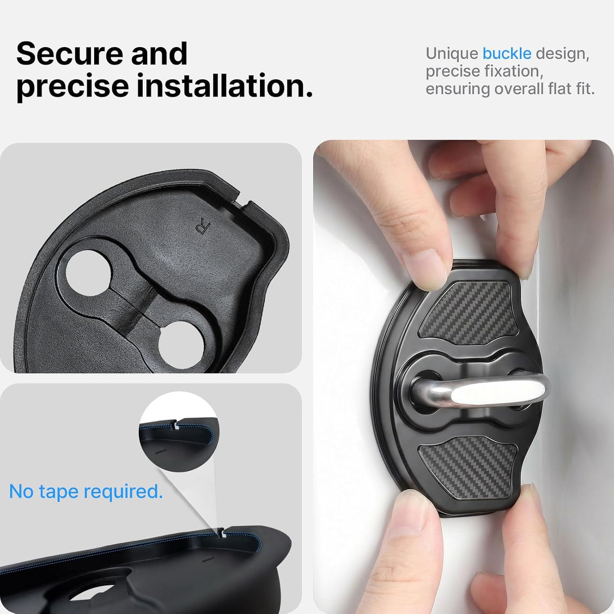 4-Pack Door Lock Cover Protector for Tesla Model 3/Y Door Panel