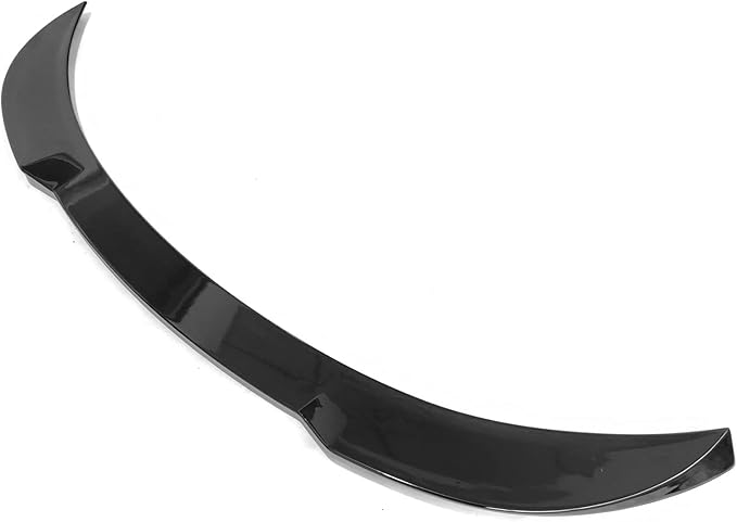 IKON MOTORSPORTS, Trunk Spoiler Compatible with 2017-2025 Tesla Model 3, Gloss Black ABS Plastic Performance Style Rear Trunk Lid Wing Spoiler, 2018 2019 2020 2021 2022