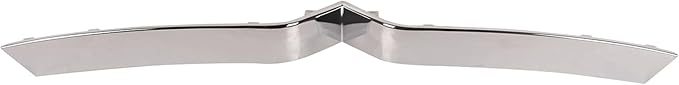 Front Upper Grille Trim, Chrome ABS Plastic, Compatible with Tesla Model X 2016-2020, ABS Silver,OEM 1047022-00-D