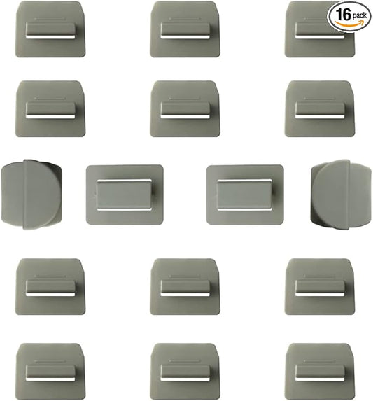 16 PCS Sunshade Clips Roof Shade Clips for Sunroof Compatible with Tesla Model 3 Model Y Roof Sun Shade Heat Shield Installation Accessories(Grey, Model Y)