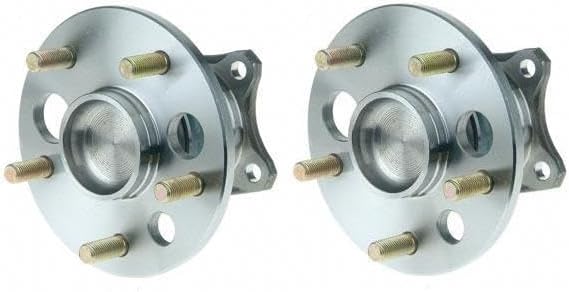 TRQ Rear Wheel Bearing and Hub Assembly Set 2 Piece Compatible with 99-01 Toyota Camry Without ABS 97-98 93-96 99-03 Solara Without 95-96 Avalon Without 1992 Without