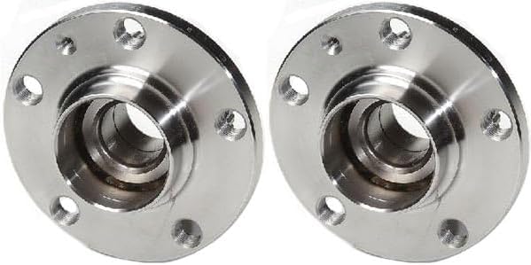 TRQ Rear Driver and Passenger Side Wheel Bearing and Hub Assembly Set 2 Piece Compatible with 00-06 Audi TT 00-06 TT Quattro 98-10 Volkswagen Beetle 00-04 Jetta 2005 Jetta 02-03 Golf GTI 1.8T VR6