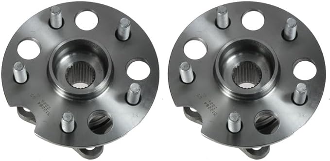 TRQ Rear Left and Right Wheel Bearing and Hub Assembly Set 2 Piece Compatible with 04-06 Lexus RX330 AWD 07-09 RX350 AWD 06-08 RX400h AWD 04-13 Toyota Highlander AWD 09-15 Venza AWD