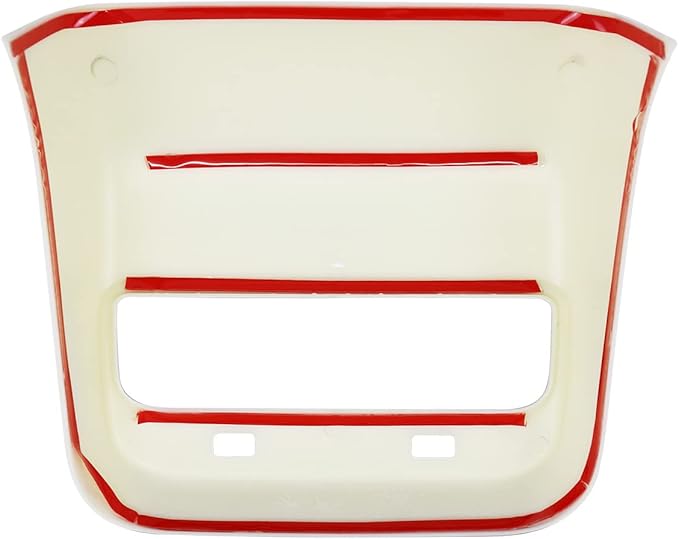 AC Vents Cover for Tesla Model 3 2017-2023, Rear Center Console Air Vent Trim for Tesla Model Y 2019-2024 (Matte White)