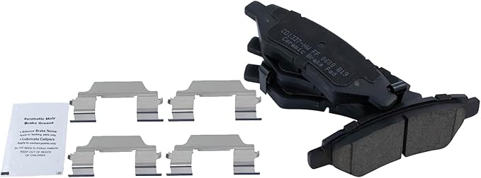TRQ Rear Brake Pads Ceramic Compatible with 2008-2014 Cadillac CTS 2010-2016 SRX 2010-2015 Chevrolet Camaro 2011 Saab 9-4X