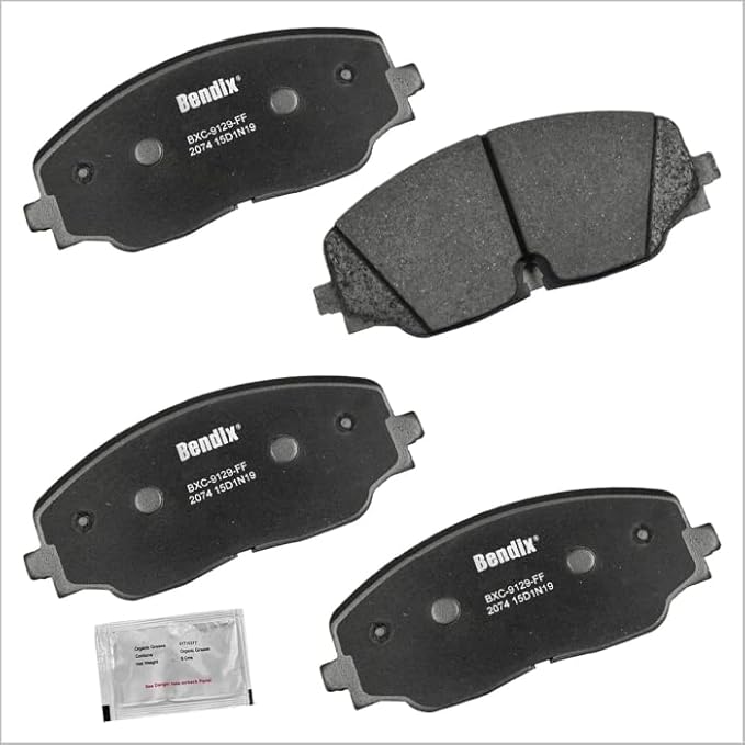 Bendix Priority1 CFC2074 Ceramic Front Brake Pads for Volkswagen Atlas 2024-2018, Atlas Cross Sport 2024-2020, Teramont 2019