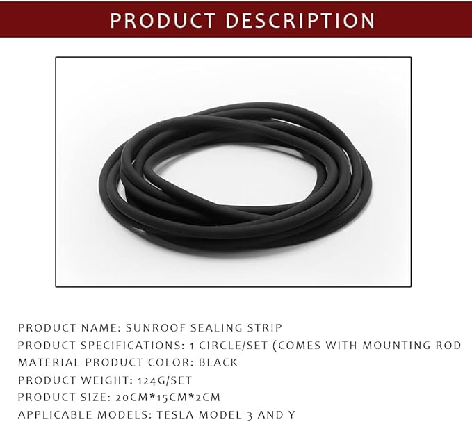 Windshield & Roof Wind Guard Noise Lowering Reduction Kit Quiet Seal Strip Compatible with Tesla Model Y