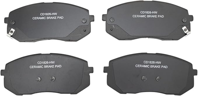 TRQ Front Brake Pads Ceramic Compatible with 2019-2021 Hyundai Kona Electric 2015-2019 Sonata 2016-2020 Kia Optima