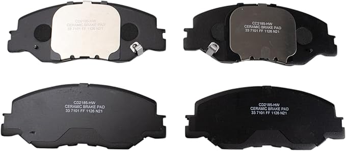 TRQ Front Brake Pads Ceramic Compatible with 2019-2024 Honda Civic 2019-2022 Insight
