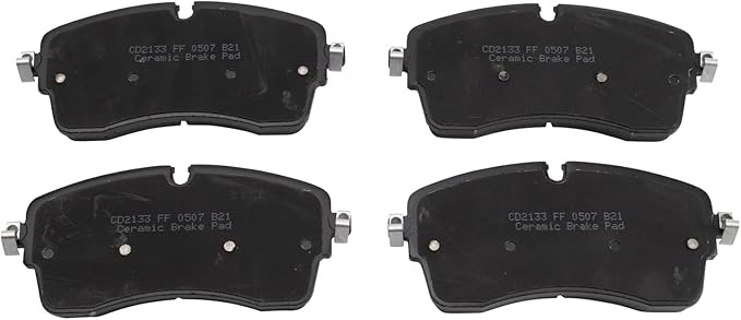 TRQ Front Brake Pads Ceramic Compatible with 2018-2019 Jaguar E-Pace 2018-2020 Land Rover Discovery 2017-2020 Discovery Sport Range Rover Range Rover Evoque Range Rover Sport