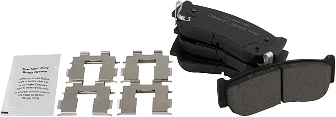 TRQ Rear Brake Pads Ceramic Compatible with 2007-2009 Hyundai Santa Fe