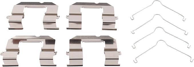 TRQ Front Ceramic Brake Pad Set Includes Hardware Compatible with 20-24 Chevrolet Malibu 21 Equinox with Brake Code J60 22-24 Equinox 21 GMC Terrain with Brake Code J60 22-24 Terrain