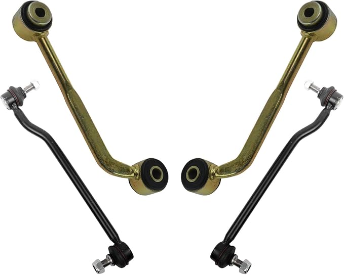 TRQ Sway Bar Stabilizer Link Set Front & Rear Compatible with 06-07 C230 03-05 C240 C280 C320 C350