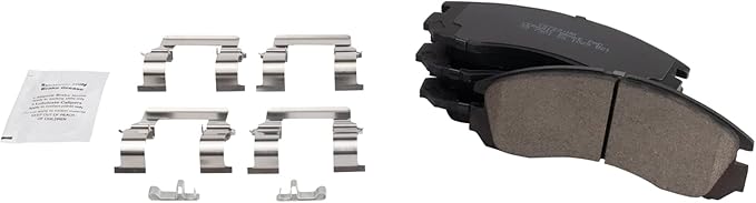TRQ Front Brake Pads Ceramic Compatible with 1997-2004 Mitsubishi Diamante 2000 Eclipse Galant 2009-2014 Lancer 2005-2020 Outlander