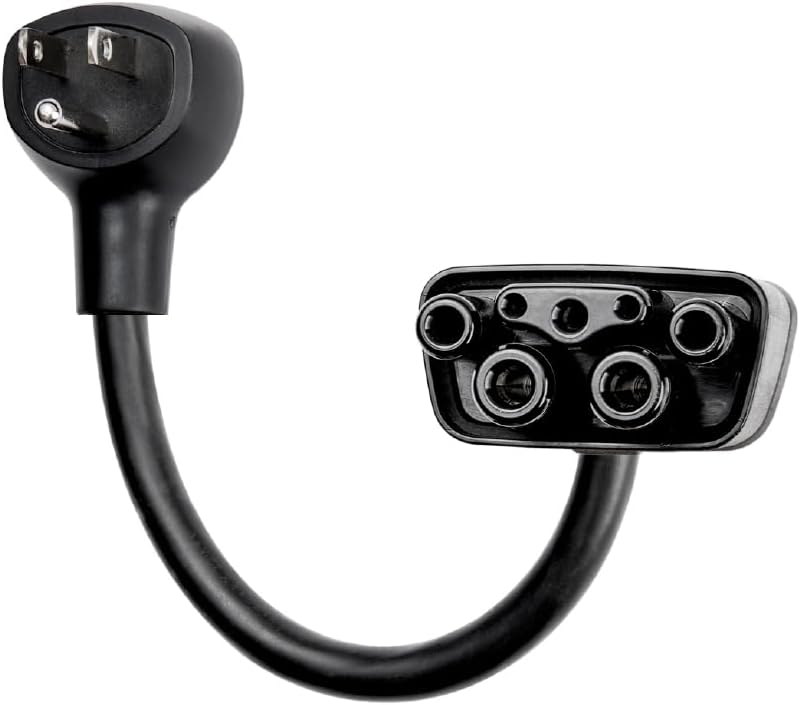 LENZ NEMA 5-15 Adapter: Compatible ONLY with Tesla Mobile Charger Gen 2 & 3, This Adapter Plugs into Your 120 V 5-15 Outlet at 12 Amps (Verify Before Purchase), 10-Inch Length