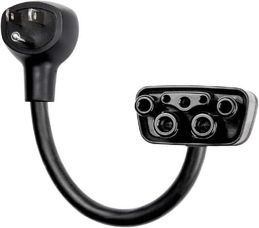 LENZ NEMA 5-15 Adapter: Compatible ONLY with Tesla Mobile Charger Gen 2 & 3, This Adapter Plugs into Your 120 V 5-15 Outlet at 12 Amps (Verify Before Purchase), 10-Inch Length