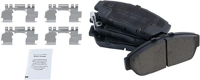 TRQ Front Brake Pads Ceramic Compatible with 1994-2001 Acura Integra 1994-1995 Honda Civic