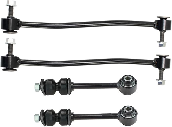 TRQ Sway Bar Stabilizer Link Set Front & Rear Compatible with 05-07 F-250 Super Duty F-350 Super Duty