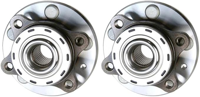 TRQ Front Left and Right Wheel Bearing and Hub Assembly Set 2 Piece Compatible with 05-07 Ford Five Hundred 05-07 Freestyle 08-09 Taurus 08-09 Taurus X 05-07 Mercury Montego 08-09 Sable