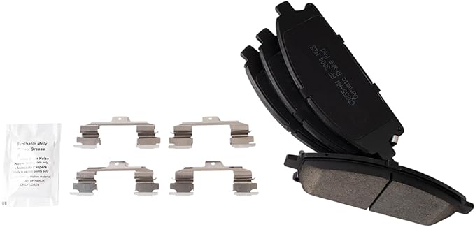 TRQ Front Brake Pads Ceramic Hardware Wear Sensor Compatible with 2003-2006 Acura MDX 1997-2001 Infiniti Q45 1997-2003 QX4 1996-2004 Nissan Pathfinder 2004-2009 Quest