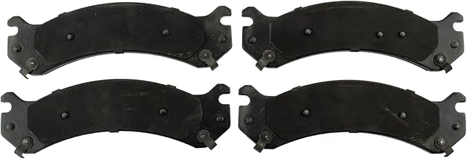 TRQ Rear Ceramic Brake Pad Set Compatible with 01-03 Chevrolet Silverado 3500 04-06 Silverado 3500 DRW 07 Silverado 3500 DRW 07-10 Silverado 3500 HD DRW 01-03 GMC Sierra 3500 04-06 Sierra 3500 DRW