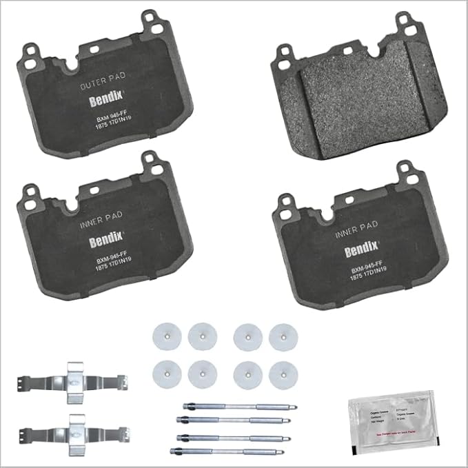 Bendix Priority1 CFM1875 Semi-Metallic Front Brake Pads for Select Models BMW 228i Gran Coupe,228i xDrive Gran Coupe,M235i xDrive Gran Coupe,X2,Mini Cooper,Cooper Clubman,Countryman